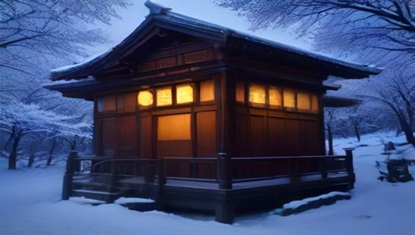 沈浪在危机时刻挺身而出保护苏若雪，两人在雨中对视，背景城市灯火阑珊，情感张力在这一帧达到顶点